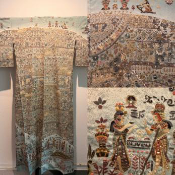 訪問着：総刺繍(コプト文様)